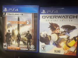 Lot Of 2 Overwatch Origin Edition +The Division 2 (PS4) No Insert - £10.11 GBP