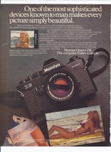 1981 Mamiya ZE Quartz SLR Camera Print Ad Vintage Electronics 8.5&quot; x 11&quot; - £15.11 GBP