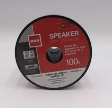 RCA 100ft 18-Gauge Speaker Wire AH18100SR Receiver Amplifier Clear - £15.20 GBP