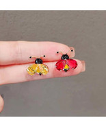 Charming Yellow Red Crystal Bee Brooch for Women - $38.33 CAD+
