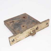 Antique Door Mortise Lock Brass Front Plate for Skeleton Key - $62.37