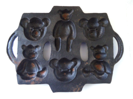 Vintage Cast Iron Teddy Bear Mold &quot; Great Collectible Item &quot; - £22.95 GBP