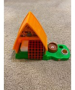 Fisher Price Little People Replacement A-Frame Cabin 2021 Campfire Light... - £7.47 GBP