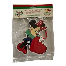 Disney Kurt Adler Santas World Minnie Mouse With Heart Love Ornament - $14.99