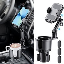 Cup Holder Phone Mount for Car Adjustable Height Long Neck Cell Phone Cradle wit - £55.78 GBP
