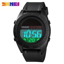 SKMEI Creative Men Sport Watch Solar Power Watch LED display Chrono Wristwatch C - £29.47 GBP