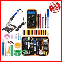 Complete Soldering Iron Kit with 5 Tips, Multimeter &amp; Professional Weldi... - $614.55 MXN