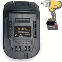 Mil18Dl Battery Converter For Milwaukee For Dewalt Battery Adapter, For, Mil18Dl - £22.41 GBP