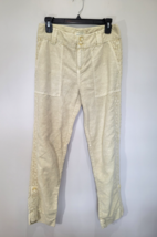 Sundance Womens Organic Cotton Pants Lace Side Panel 2 Linen Blend Light... - €18,78 EUR