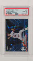 2018 Topps Chrome Jack Flaherty Sapphire Edizione PSA 10 Gemma come Nuov... - $125.93