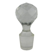 Vintage Large Solid Disco Ball Facet Decanter Stopper, 1.1 Inch at Bottom - £11.37 GBP