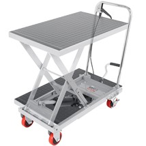 VEVOR Hydraulic Lift Table Cart, 500lbs Capacity 28.5" Lifting Height, Manual Si - $438.97 CAD