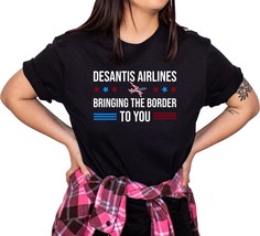 DeSantis Airlines Bringing The Border To You Short Sleeve Shirt - £23.66 GBP