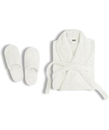100% Cotton Terry Bathrobe and Slipper Set |Spa Robe,Pool,Soft,Lightweig... - $638.07 MXN
