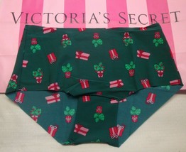 Victoria&#39;s Secret Pink No Show Shortie Boyshort Dark Garden Plant Present M - £10.27 GBP