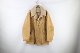 Vintage 70s Streetwear Mens 50 Distressed Sherpa Fleece Lined Corduroy Jacket - £63.26 GBP