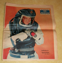 Vtg Detroit News Sunday Pictorial Industry Spaceman 1960 Space Race Advertising - £24.13 GBP