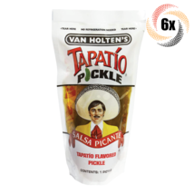 6x Pouches Van Holten&#39;s Jumbo Tapatio Salsa Picante Pickle In-A Pouch | ... - £14.53 GBP