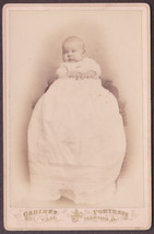 Cora Belle Poock Overmyer (b. 1887) Cabinet Photo of Baby - Marion, Ohio - £13.76 GBP