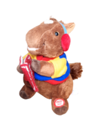 Sound &amp; Light Animatronics Christmas Horse pony Plush caroler singing mu... - $28.72 CAD