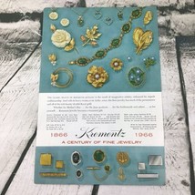 Vintage 1966 Advertising Art print Krementz Fine Jewelry - $9.89