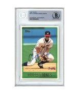 Chipper Jones Auto 1997 Topps Atlanta Braves Autograph Baseball Card BAS... - £79.00 GBP