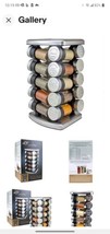 Spice Rack Stainless Steel Rotating  20 Refillable Spice Jars Olde Thompson - £35.28 GBP
