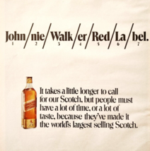 1971 Johnnie Walker Red Label Scotch Advertisement Distillery Liquor DWF11 - $24.99