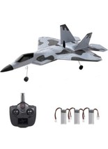 XK A180 Fighter Rc Airplane 2.4GHz 3CH 6 Axis Gyro F22 Raptor US 3 Batte... - $91.65