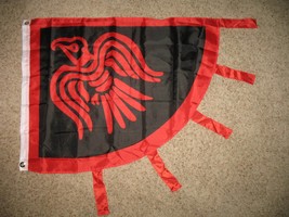 Viking Raven Red and Black 3X4 Flag Banner - £14.85 GBP
