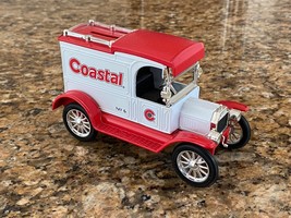 ERTL COIN BANK: Coastal 1913 FORD MODEL &quot;T&quot;  - 1:25 Scale - Red White - £11.03 GBP