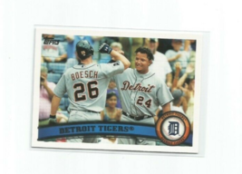 Miguel Cabrera &amp; Detroit Tigers Team 2011 Topps Team Card #612 - £3.92 GBP