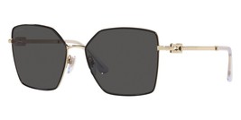 BVLGARI Sunglasses BV6175 202387 Pink Gold &amp; Black Frame W/ Dark Grey Lens - $227.69