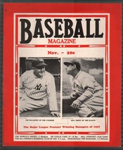 Baseball Magazine 11/1937-Joe McCarthy-Bill Terry-World Series-MLB-pix-info-FN - £146.51 GBP