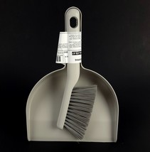 Ikea Pepprig Plastic Dust Pan &amp; Brush Set Gray Cleaning Whisk Broom New - £9.69 GBP