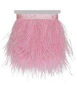 Ostrich Feathers Sewing Fringe Trim Ribbon For Crafts Clothes Accessorie... - £20.71 GBP