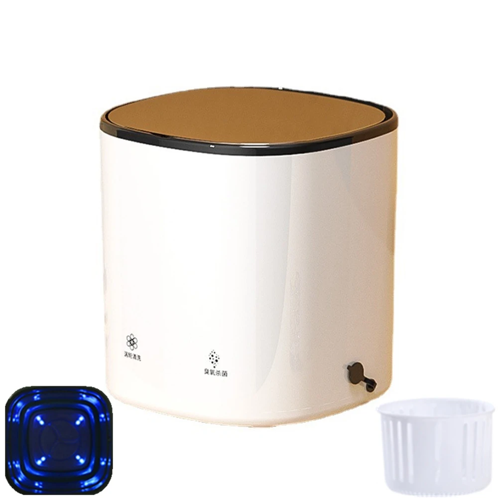 Portable Mini Washing Machine With Dryer Bucket Blue Light For Clothes S... - $66.74+