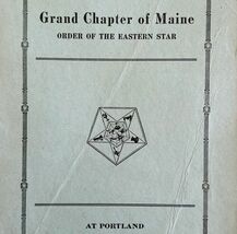 Order Of The Eastern Star 1925 Masonic Maine Grand Chapter Vol XI PB Boo... - $1,485.64 MXN