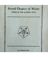 Order Of The Eastern Star 1925 Masonic Maine Grand Chapter Vol XI PB Boo... - €68,69 EUR