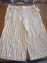 French Laundry 3X Beige Stripe Pants - $39.59
