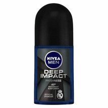 NIVEA Men Deep Impact Freshness Deodorant Roll-on, 50ml for 48h Freshness - £10.70 GBP