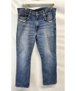 Levis 559, Mens 36x30, Faded Blue Relaxed Distressed Straight Jeans - £17.12 GBP