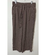 Zara Floral Daisy Pink Wide Leg Cropped Pants With Pockets Women&#39;s Size ... - $27.71