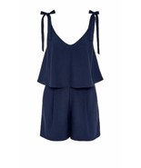 Hallhuber Women’s Double Layer navy Romper Sz 6 US 10 UK - $28.71