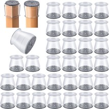 32 Pcs Chair Leg Protectors for Hardwood Floors, Silicone Felt Furniture... - £31.01 GBP
