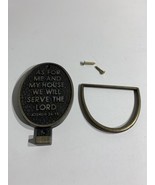 Vintage House Of Lloyd JOSHUA 24:15 Bible Passage Religious Brass Door K... - £22.07 GBP