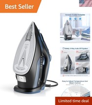 Precise Temperature Ceramic Steam Iron 15.21oz Tank - Effortless Wrinkle... - $1,036.84 MXN