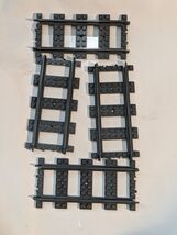 Lot De 4 LEGO Plastique Rail Route Train Track Droit City Rechange 53401... - €9,80 EUR