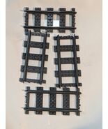 Lot De 4 LEGO Plastique Rail Route Train Track Droit City Rechange 53401... - €9,79 EUR