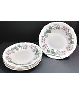 Wakbrzych Regency Floral Salad Soup Bowl With Gold Trim 8 1/2&quot; Set Of 5 ... - £18.32 GBP